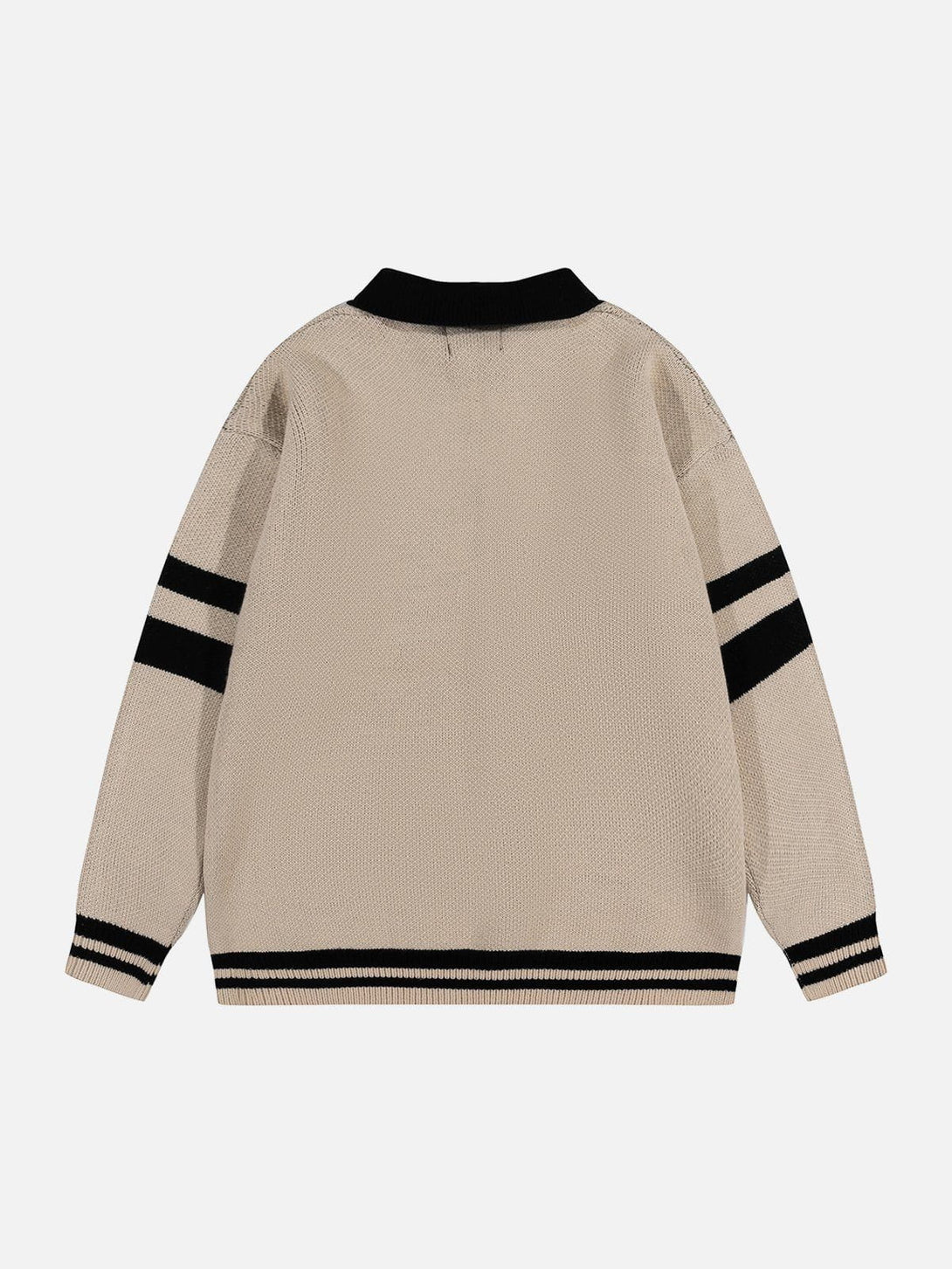 AlanBalen® - Letter Jacquard Racing Sweater AlanBalen