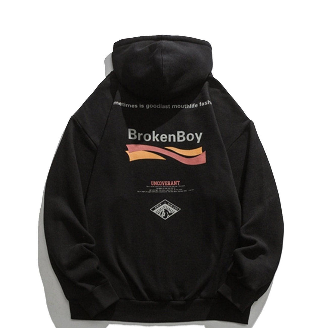 AlanBalen® - Letter Print Hoodie AlanBalen