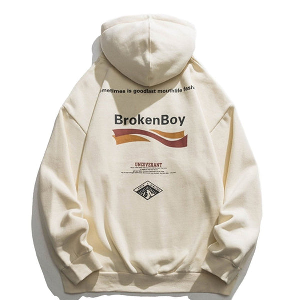 AlanBalen® - Letter Print Hoodie AlanBalen