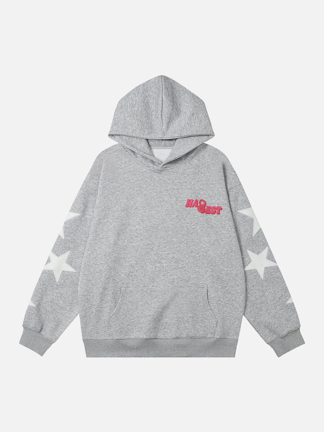 AlanBalen® - Letter Printing Star Embroidery Hoodie