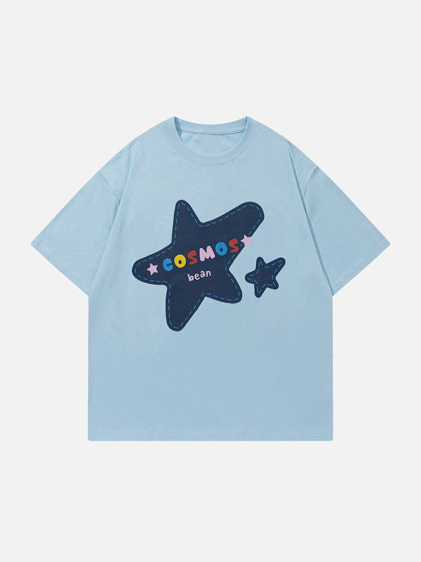 AlanBalen® - Letter Star Print Tee AlanBalen