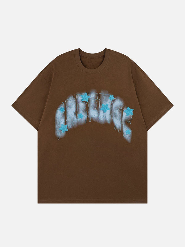 AlanBalen® - Lettering Swoosh Print Tee AlanBalen