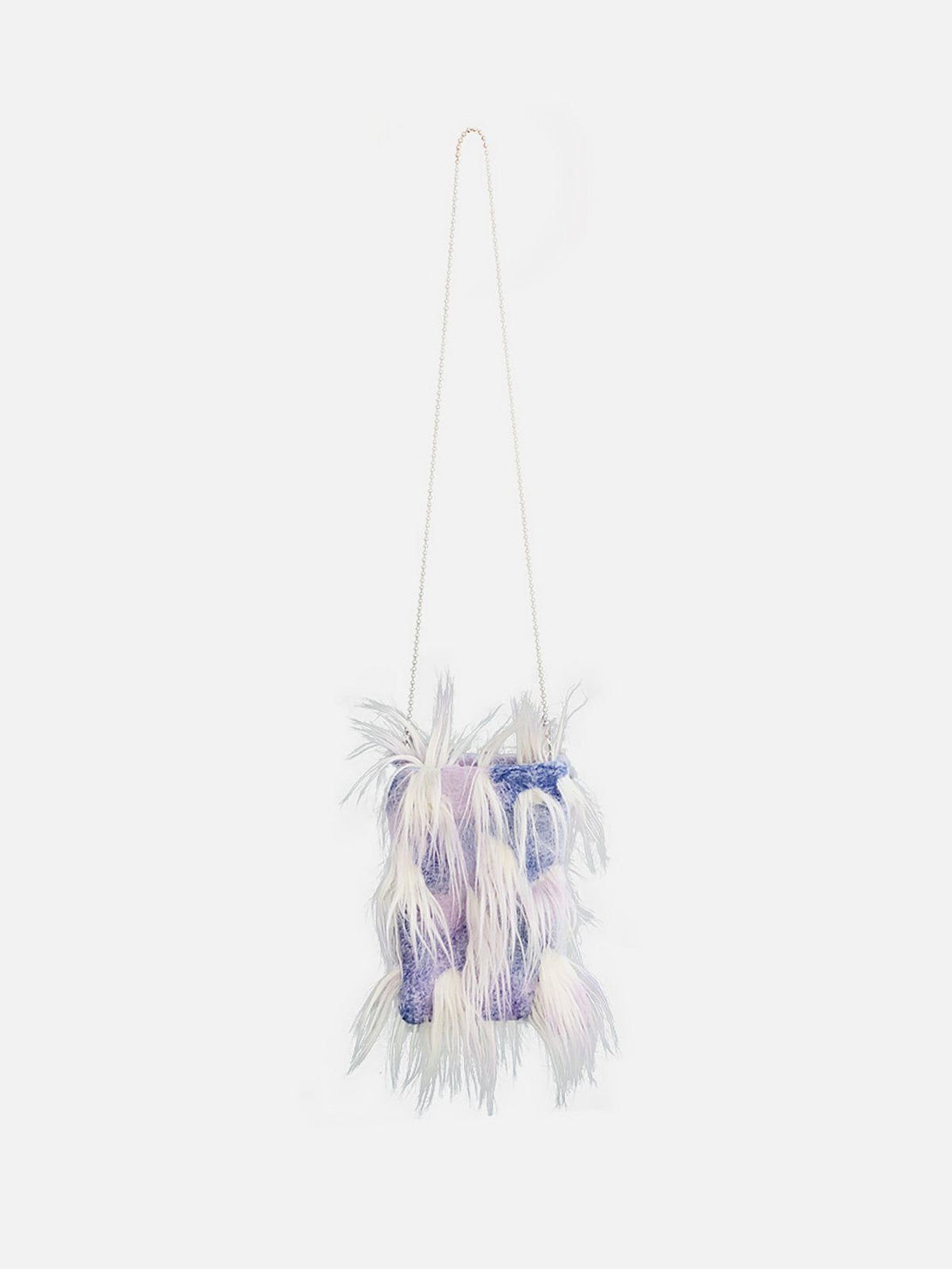 AlanBalen® - Lilac Plush Fringe Crossbody Bag AlanBalen