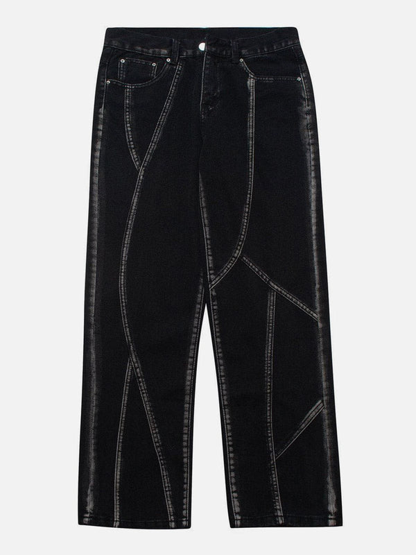 AlanBalen® - Line Panel Hand Painted Pants AlanBalen