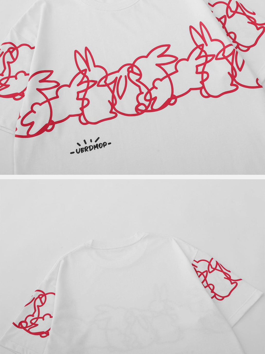 AlanBalen® - Line Rabbit Print Tee AlanBalen