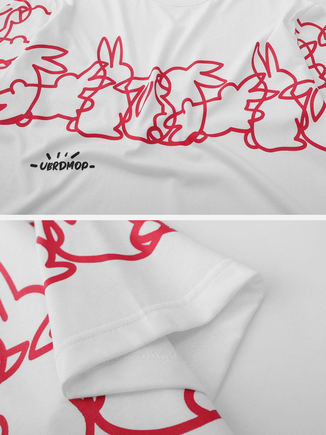 AlanBalen® - Line Rabbit Print Tee AlanBalen