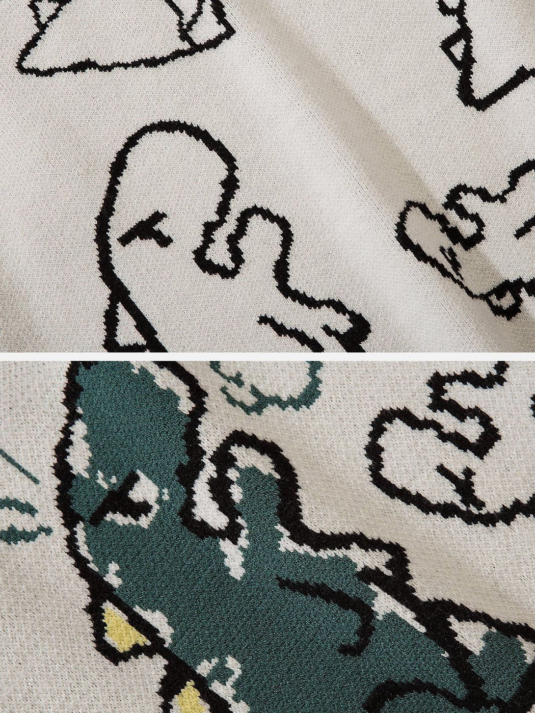 AlanBalen® - Little Dinosaur Graphic Sweater Vest AlanBalen