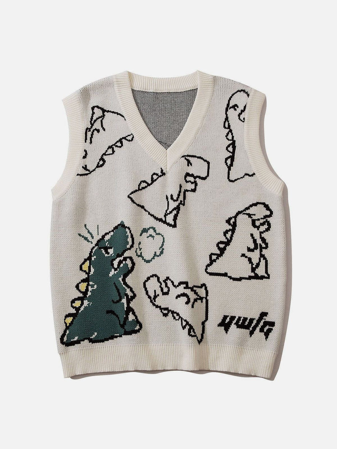 AlanBalen® - Little Dinosaur Graphic Sweater Vest AlanBalen