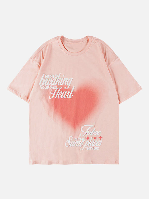 AlanBalen® - Love Heart Gradient Print Tee AlanBalen