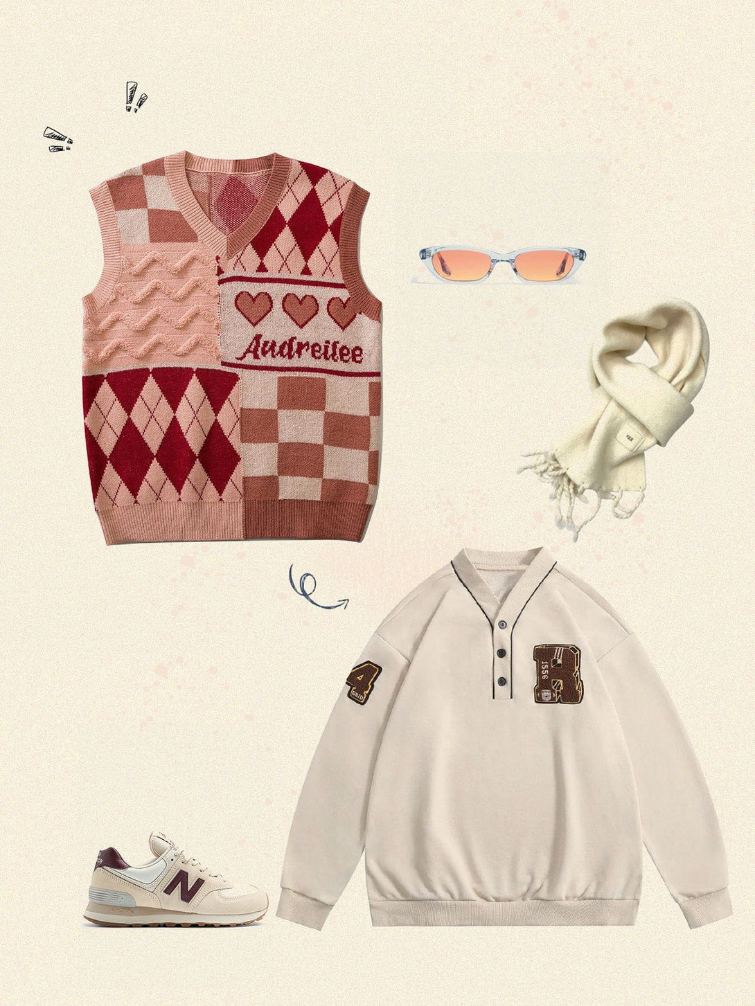 AlanBalen® - Love Weaving Layering Style Sweater Vest AlanBalen