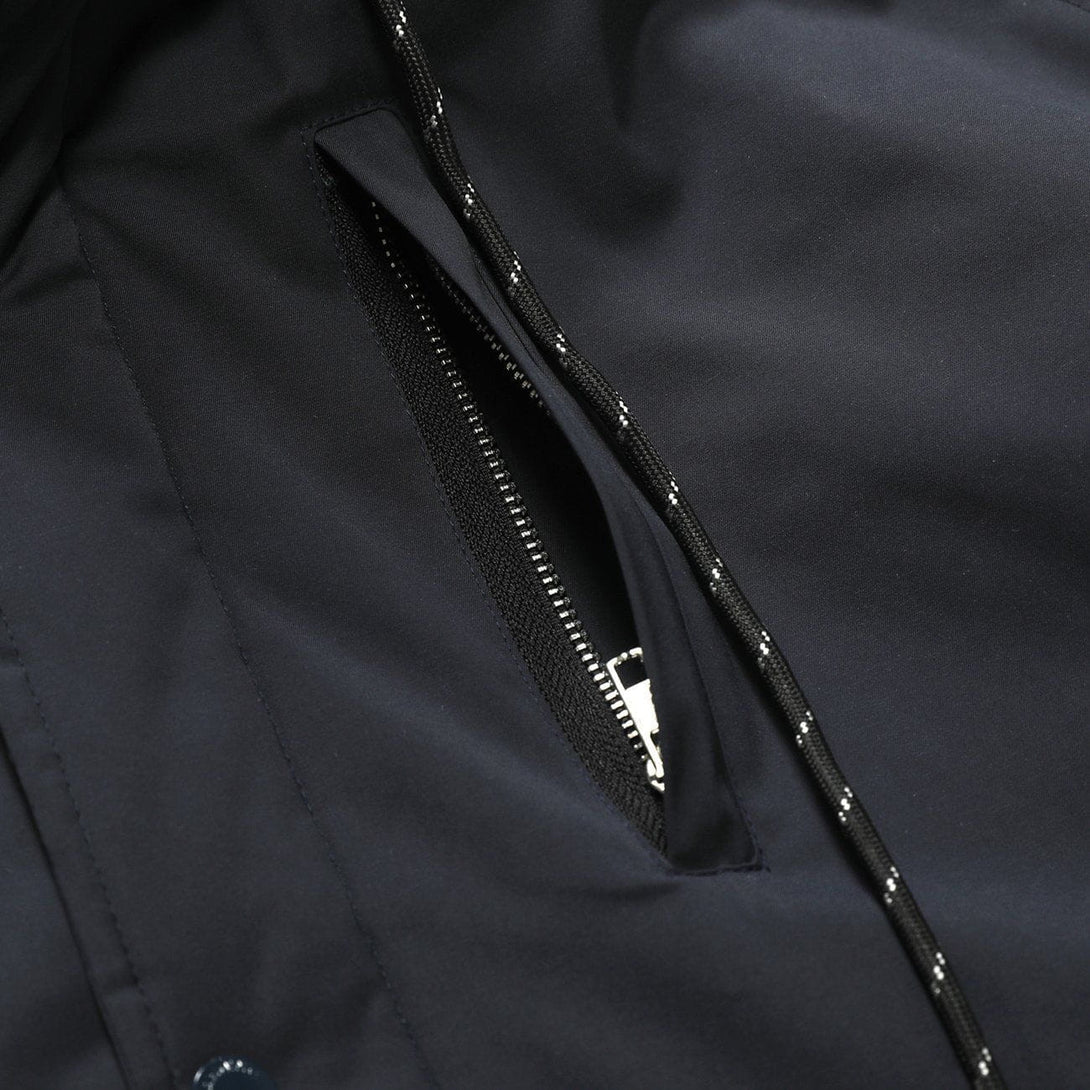 AlanBalen® - Mid-length Multi-Pocket with Hood Winter Coat AlanBalen