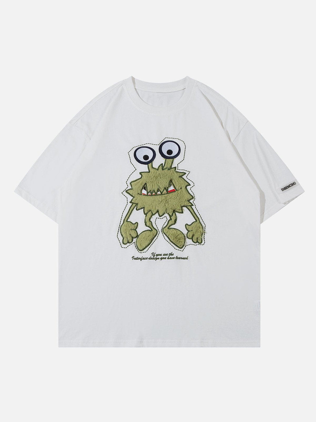 AlanBalen® - Monster Embroidery Print Tee AlanBalen