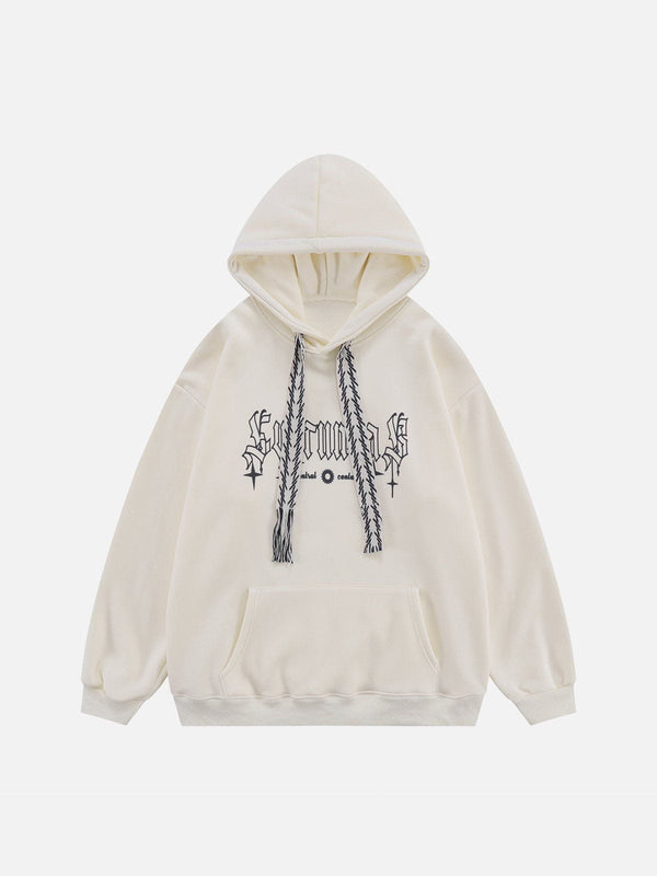 AlanBalen® - Moon Letter Print Hoodie AlanBalen