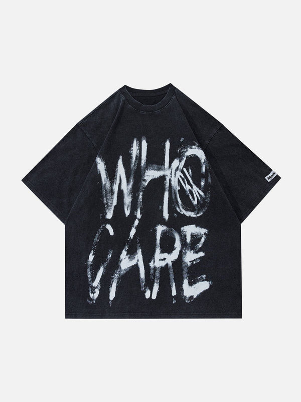 AlanBalen® - Mottled Graffiti Print Tee AlanBalen