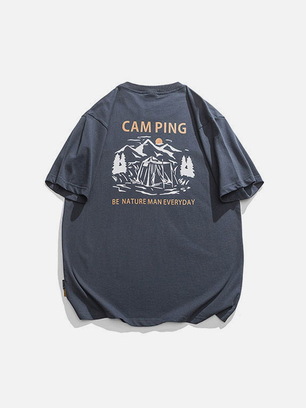 AlanBalen® - Mountain Camping Graphic Tee AlanBalen