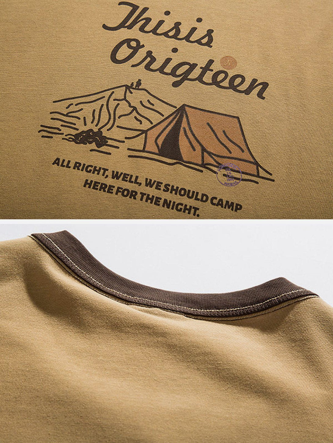 AlanBalen® - Mountain Camping Print Tee AlanBalen