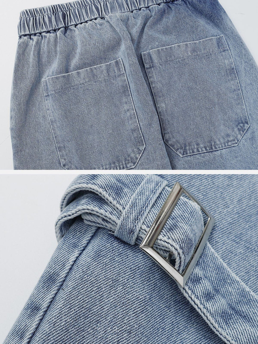 AlanBalen® - Multi Pocket Lace Up Jeans AlanBalen