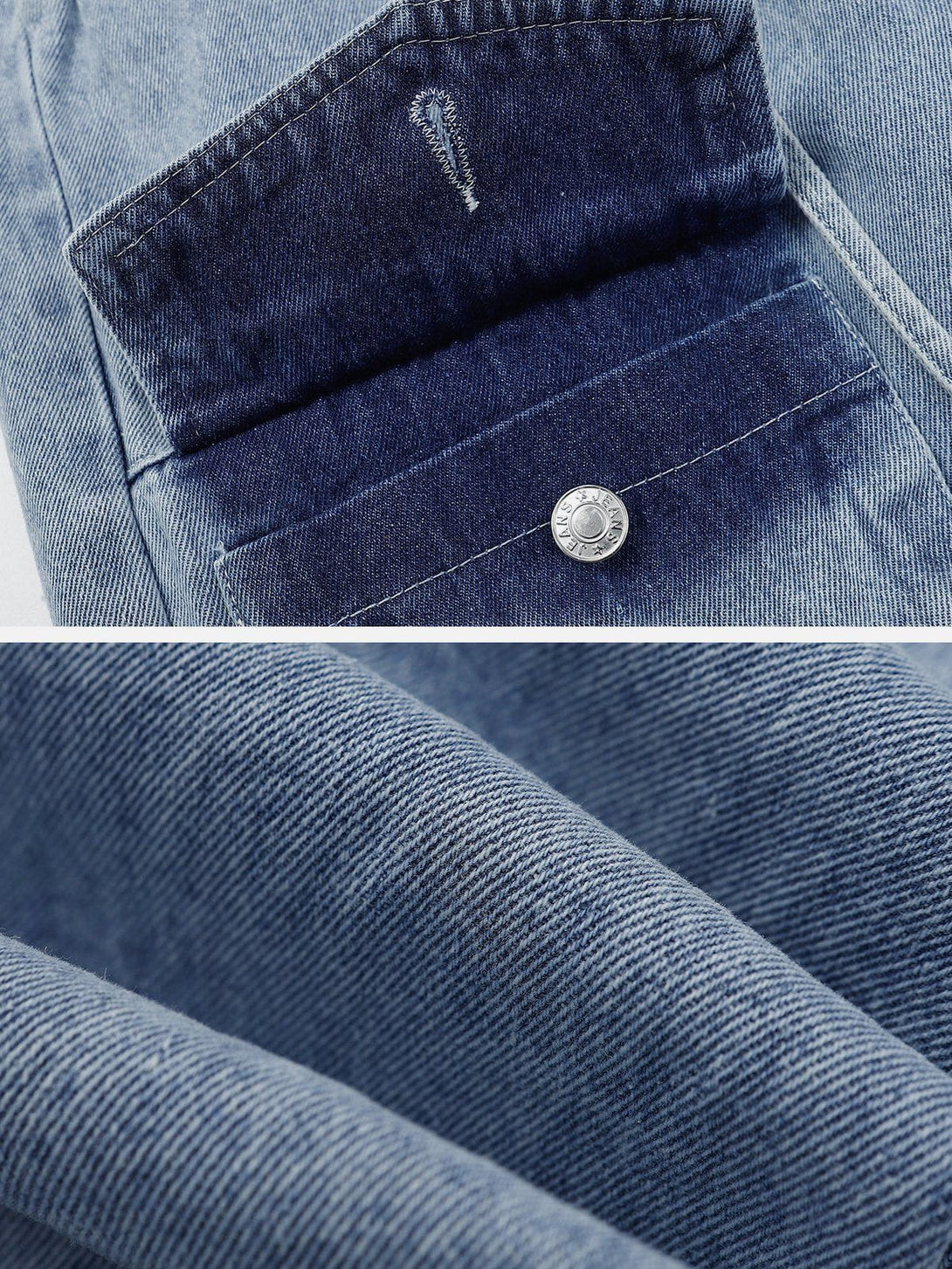 AlanBalen® - Multi Pocket Lace Up Jeans AlanBalen