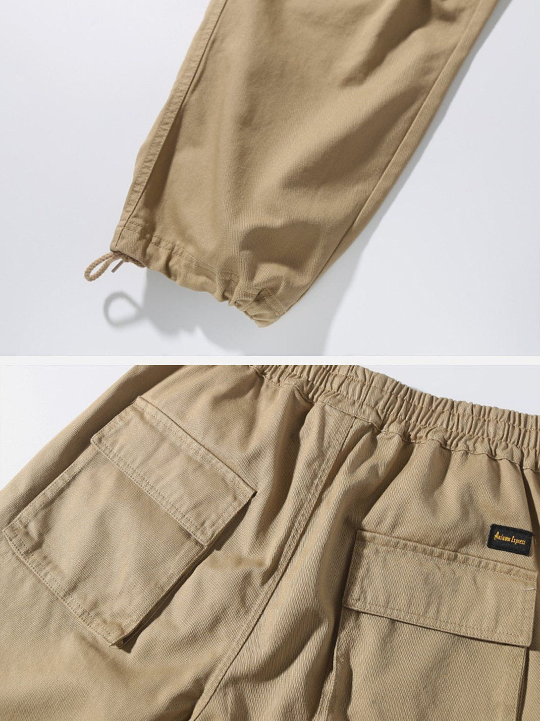 AlanBalen® - Multi-Pocket Solid Pants AlanBalen