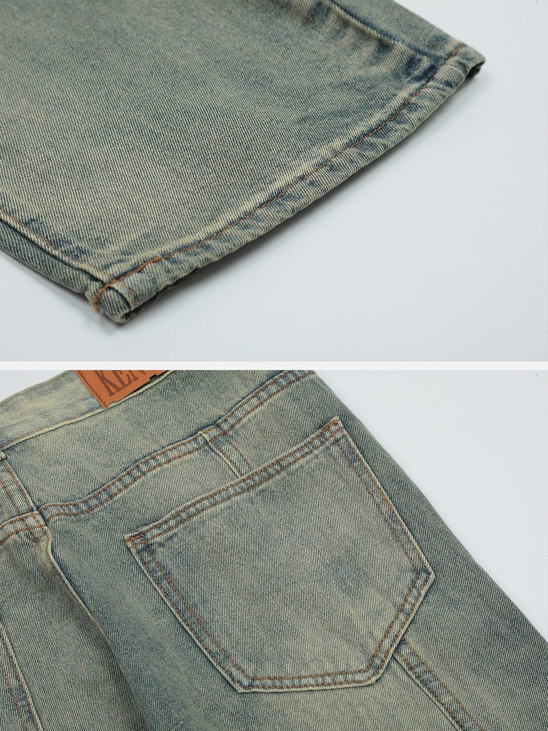 AlanBalen® - Multi-Pocket Wash Jeans AlanBalen