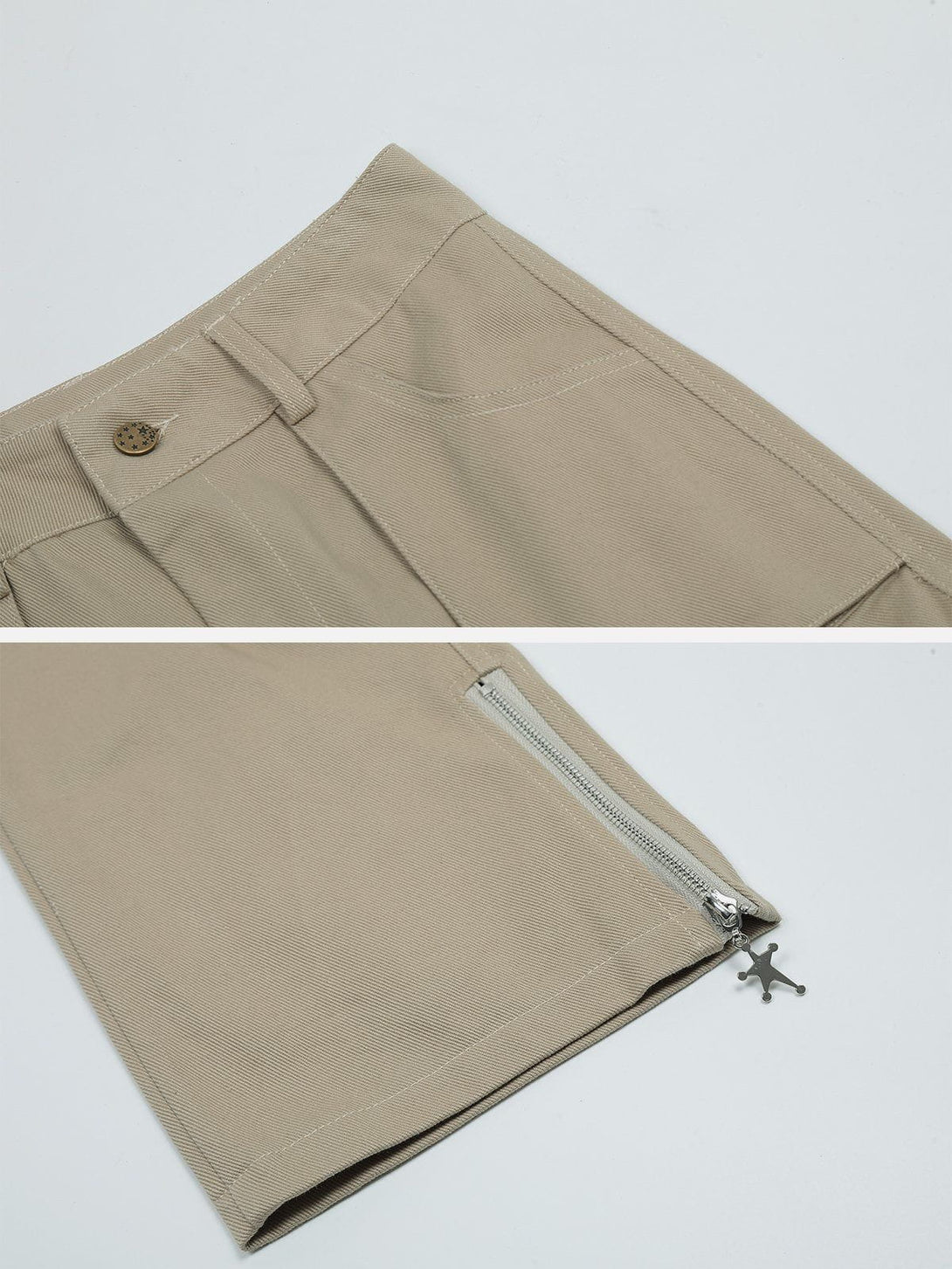 AlanBalen® - Multi-Pocket Zippered Cargo Pants AlanBalen