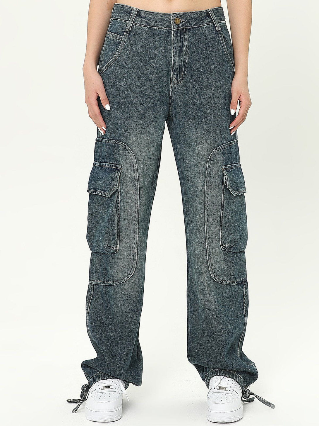 AlanBalen® - Multi-pocket Cargo Jeans AlanBalen