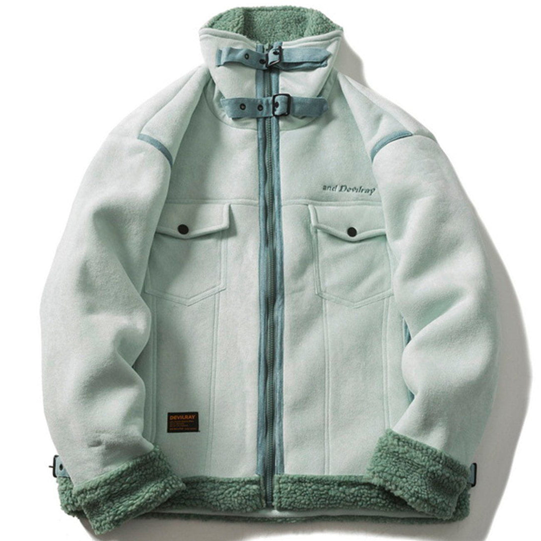 AlanBalen® - Multi-pocket Patchwork Winter Coat AlanBalen
