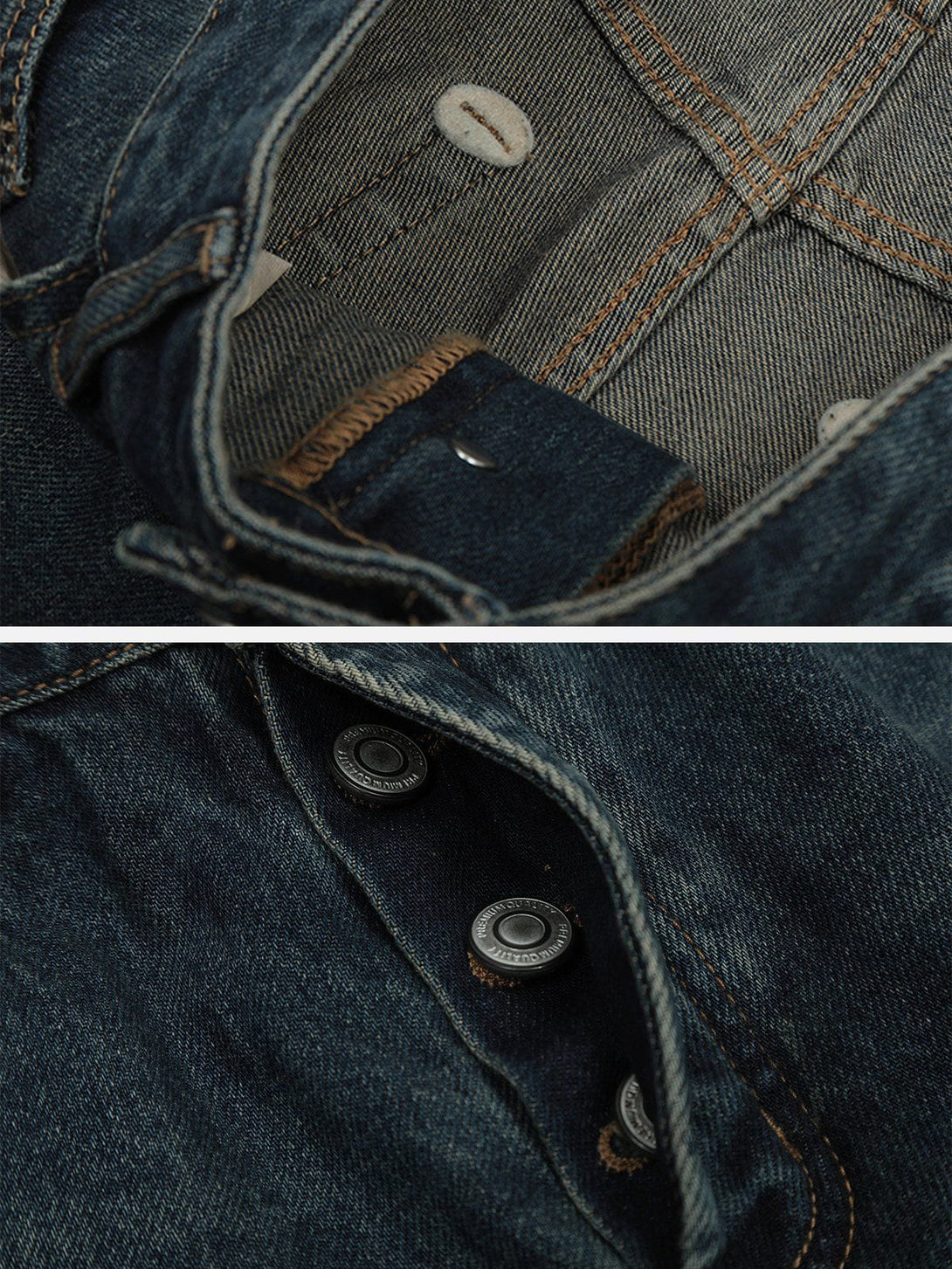 AlanBalen® - Multiple Buttons Jeans