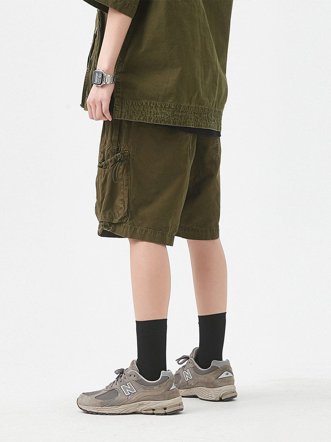 AlanBalen® - Multiple Pockets Drawstring Shorts AlanBalen