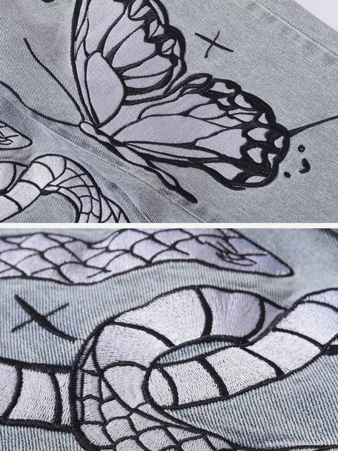 AlanBalen® - "Mysterious Trap" Embroidery Jeans AlanBalen