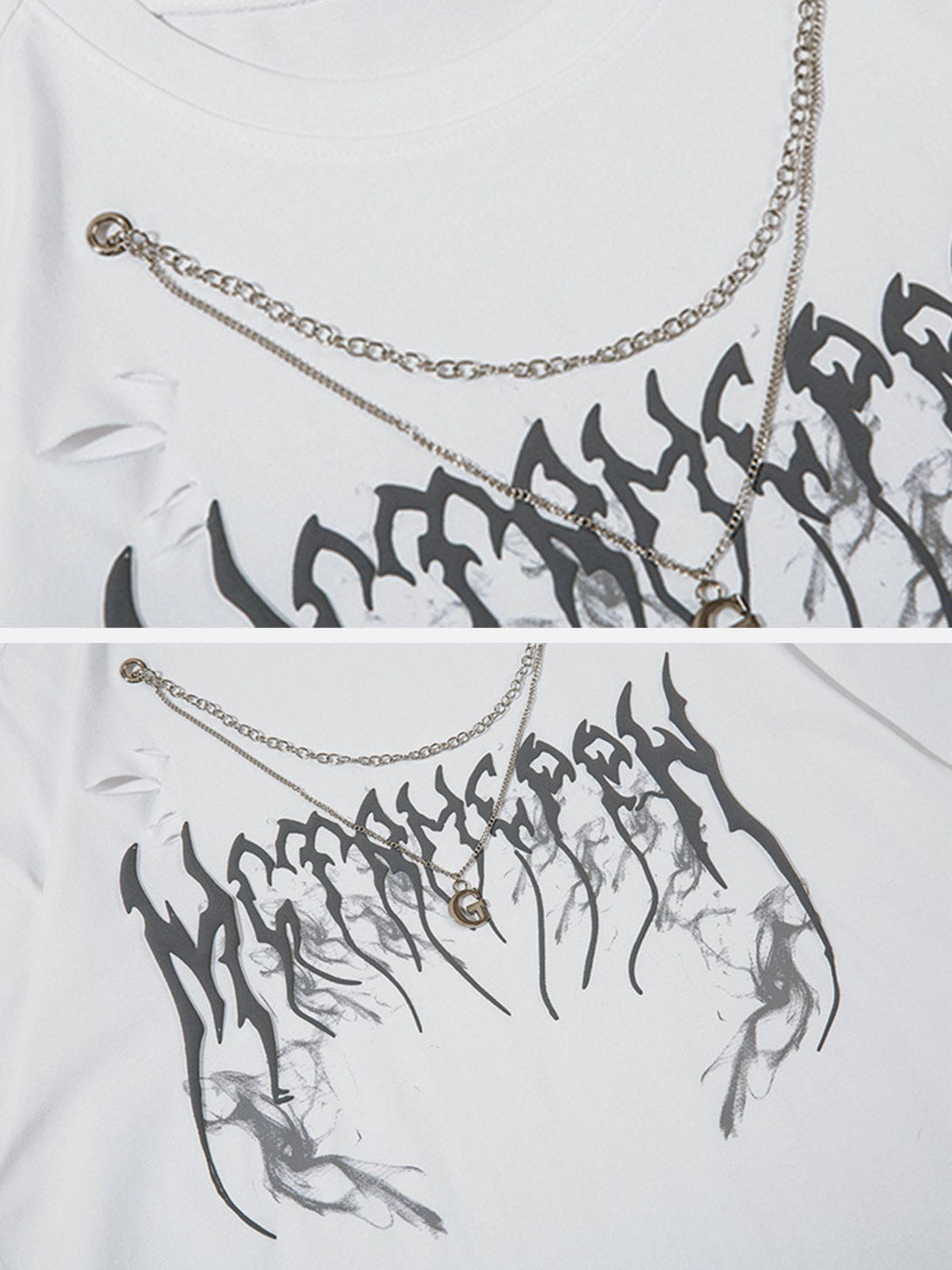 AlanBalen® - Necklace Lightning Print Tee AlanBalen