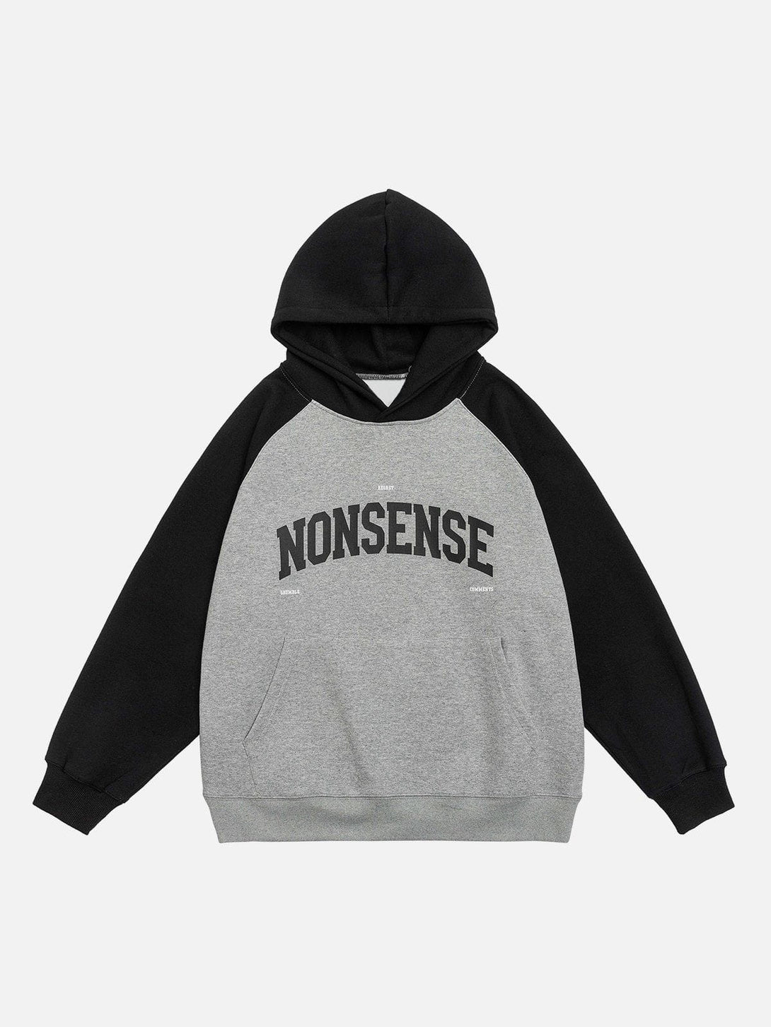 AlanBalen® - Nonsense Print Raglan Hoodie AlanBalen