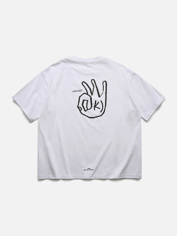 AlanBalen® - OK Gesture Print Tee AlanBalen