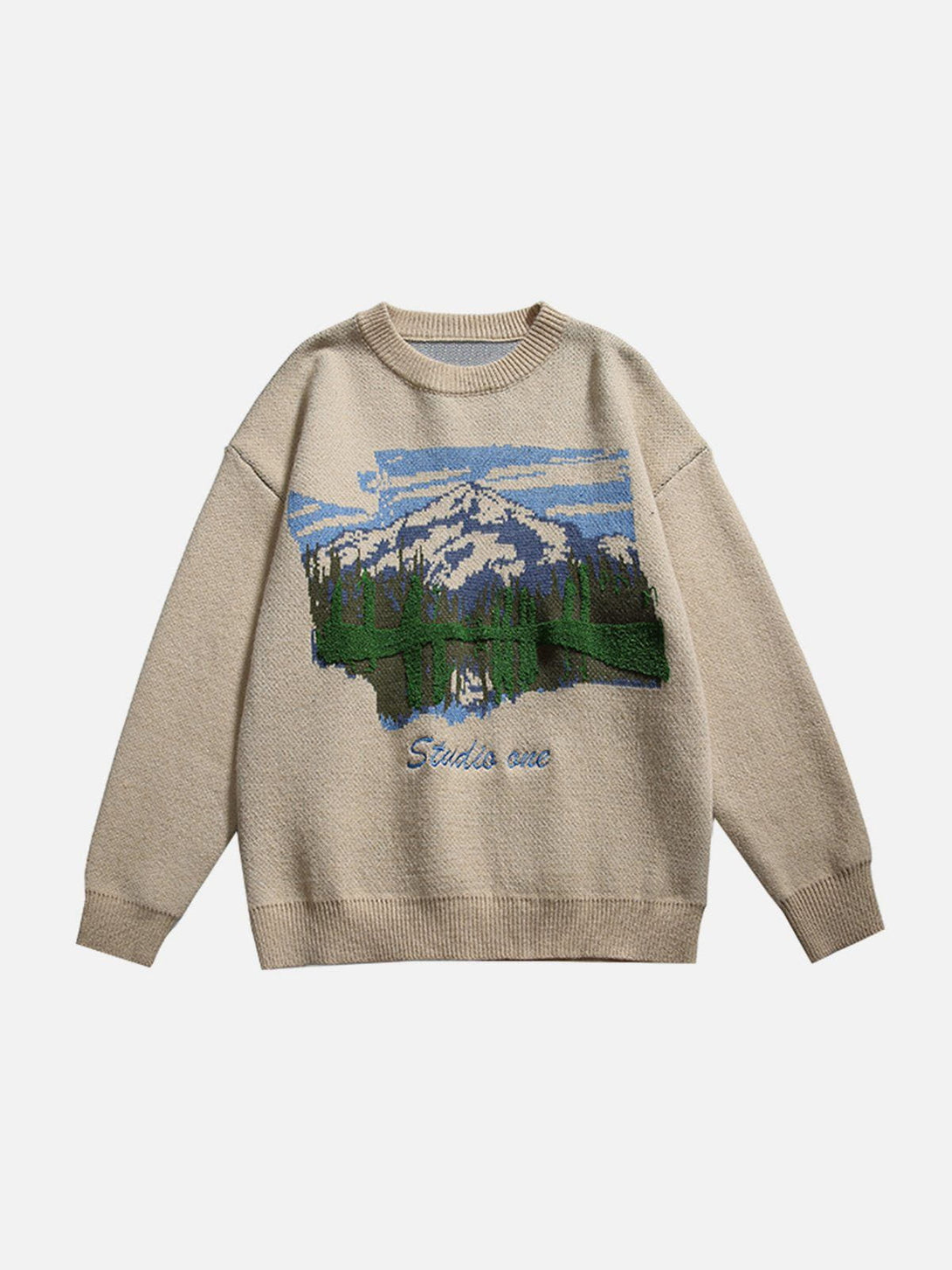 AlanBalen® - Oil Painting Mountain Sweater AlanBalen