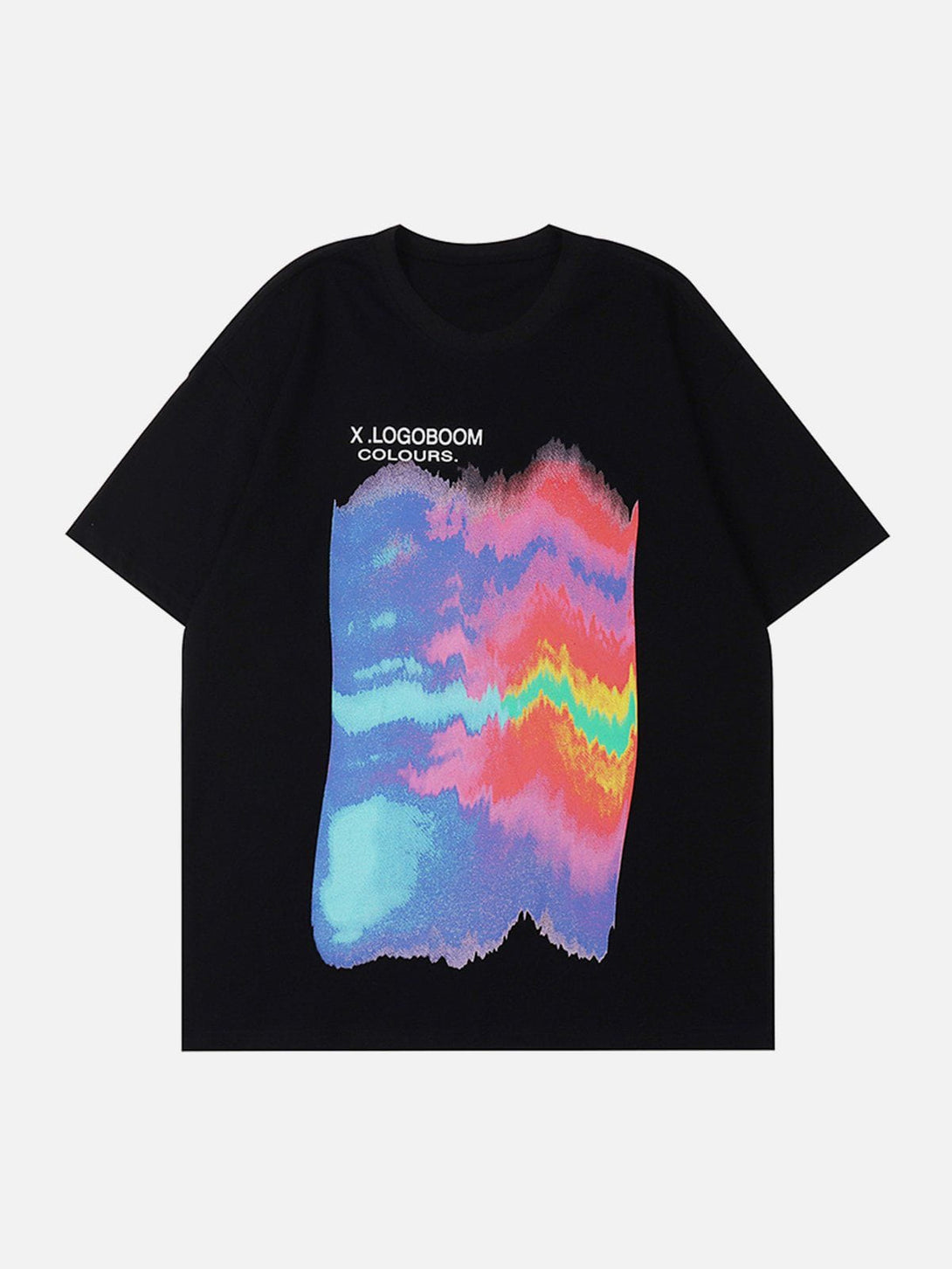 AlanBalen® - Oil Painting Rainbow Print Tee AlanBalen