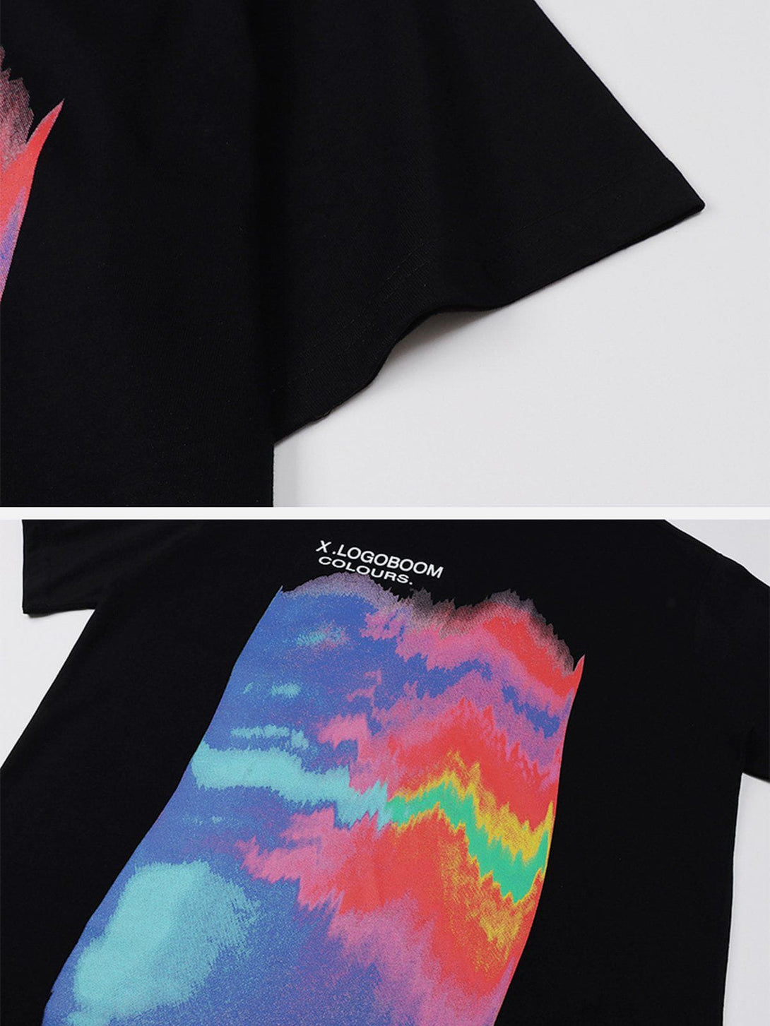 AlanBalen® - Oil Painting Rainbow Print Tee AlanBalen