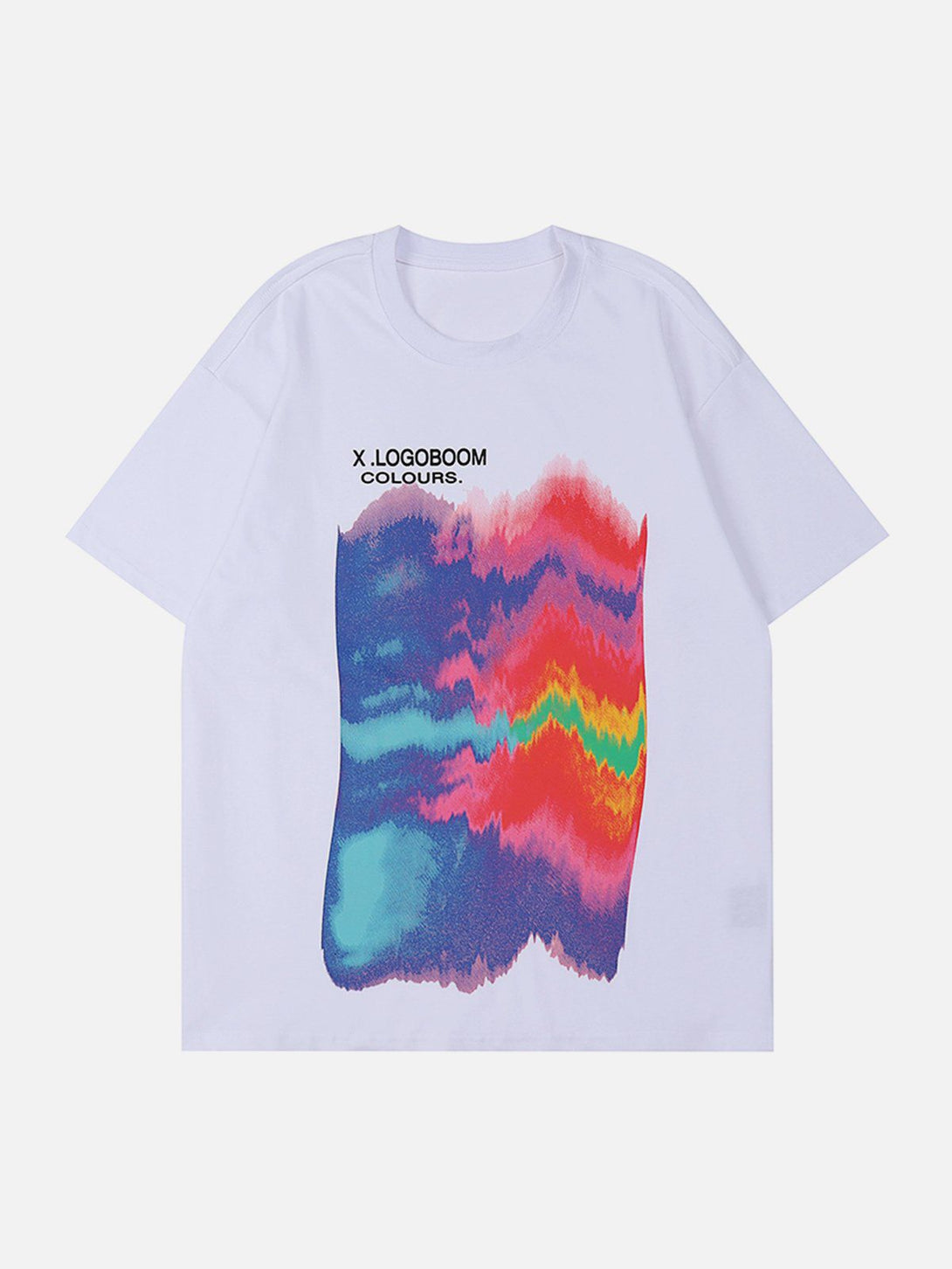 AlanBalen® - Oil Painting Rainbow Print Tee AlanBalen