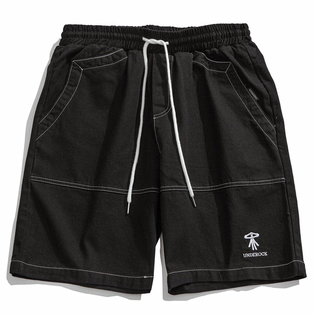 AlanBalen® - Open Thread Embroidery Shorts AlanBalen