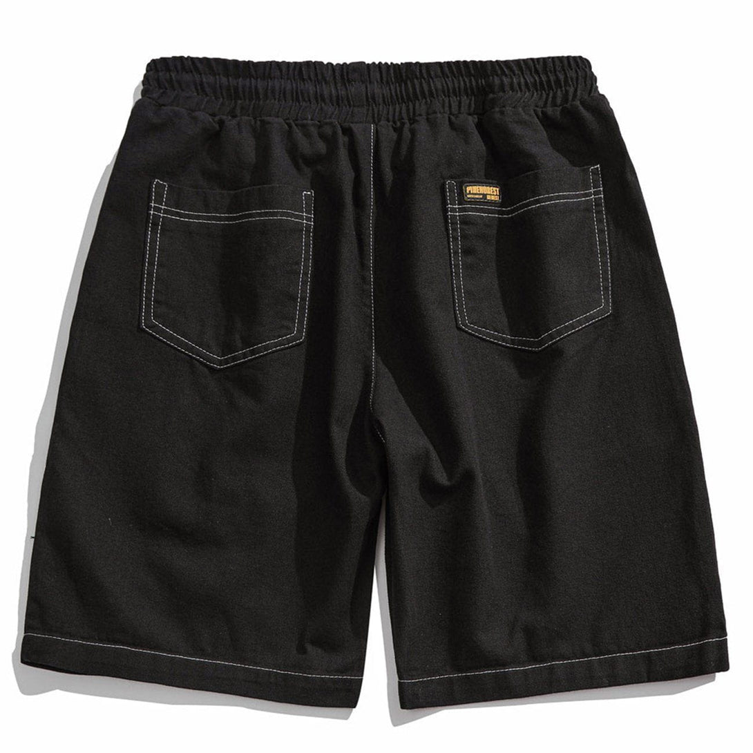 AlanBalen® - Open Thread Embroidery Shorts AlanBalen