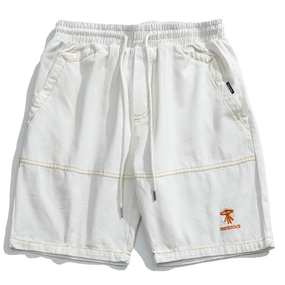 AlanBalen® - Open Thread Embroidery Shorts AlanBalen