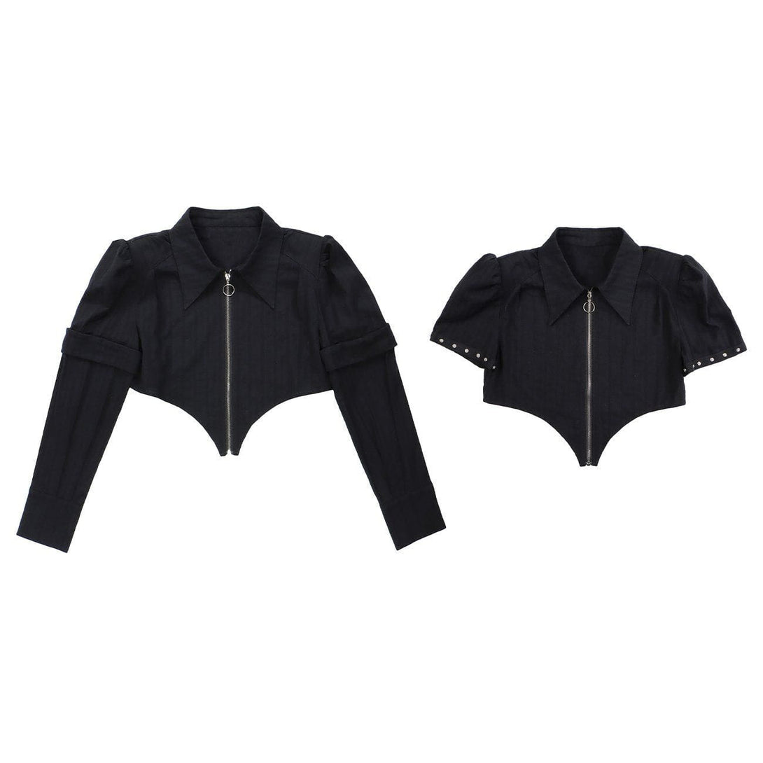 AlanBalen® - Paneled Sleeves Slim Fit Jacket AlanBalen