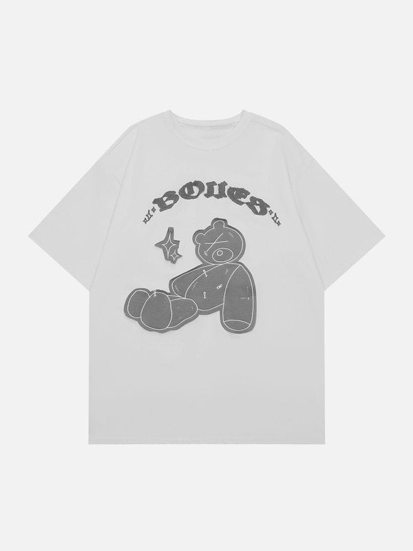 AlanBalen® - Patch Bear Graphic Tee AlanBalen