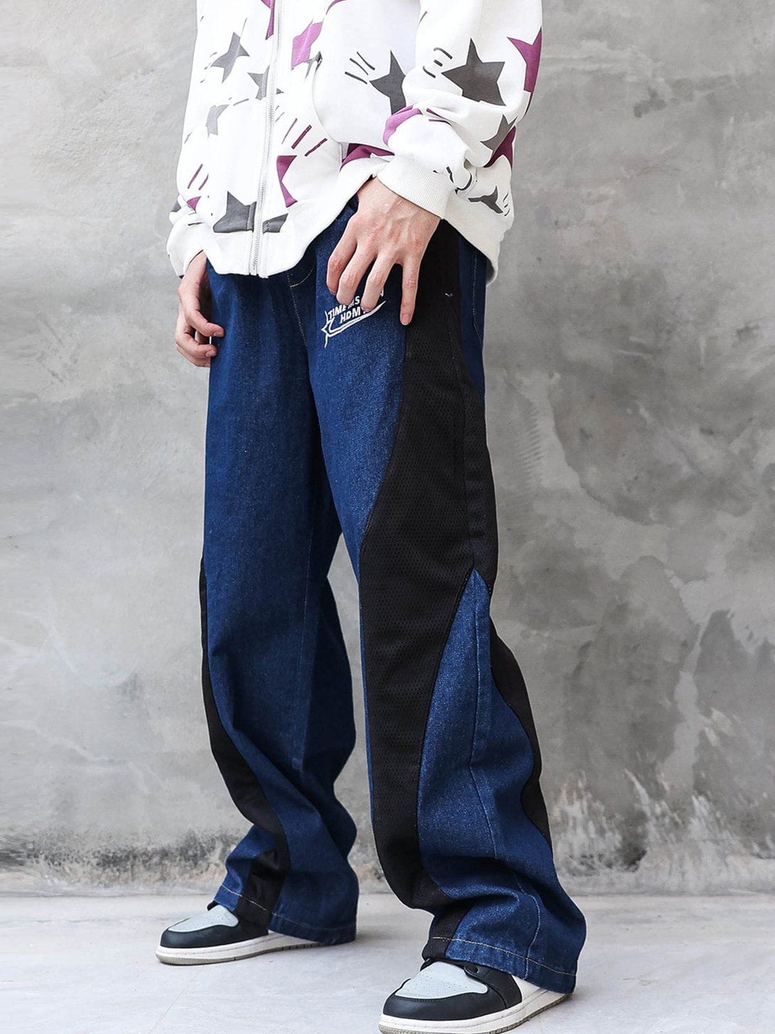 AlanBalen® - Patchwork Drawstring Jeans AlanBalen