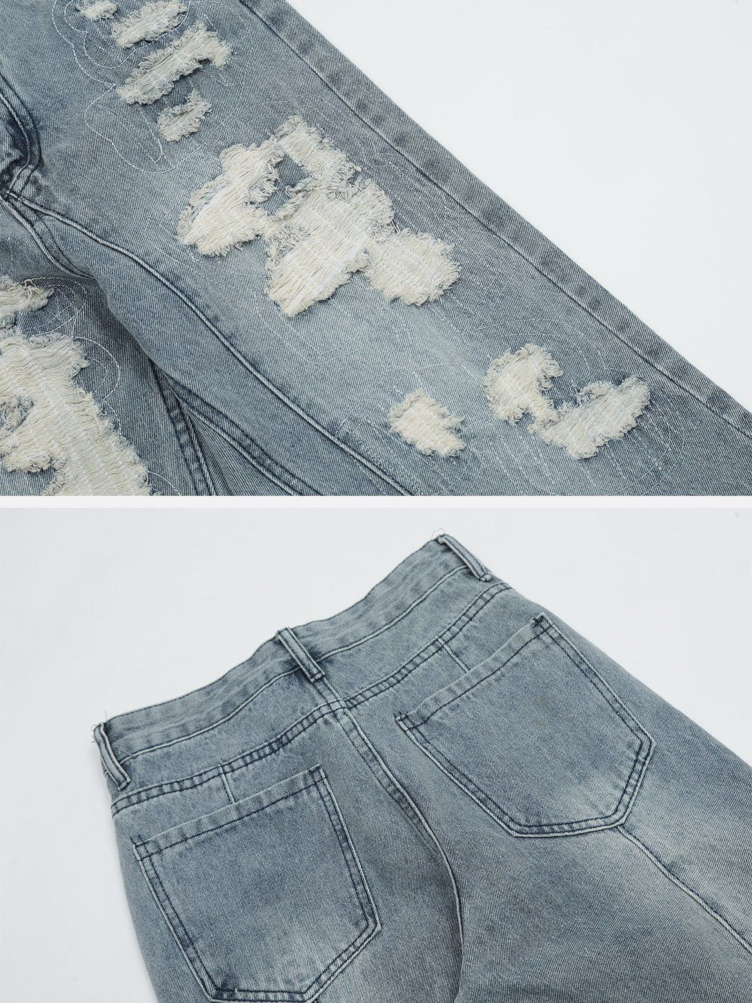 AlanBalen® - Patchwork Hole Jeans AlanBalen