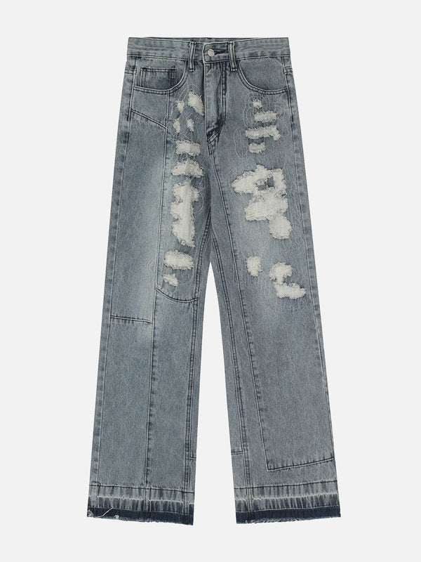 AlanBalen® - Patchwork Hole Jeans AlanBalen