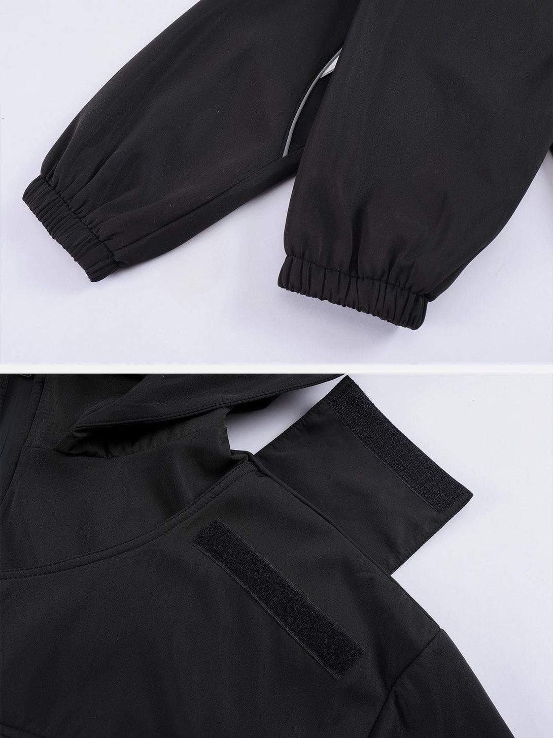 AlanBalen® - Patchwork Shoulder Strap Hooded Jacket AlanBalen