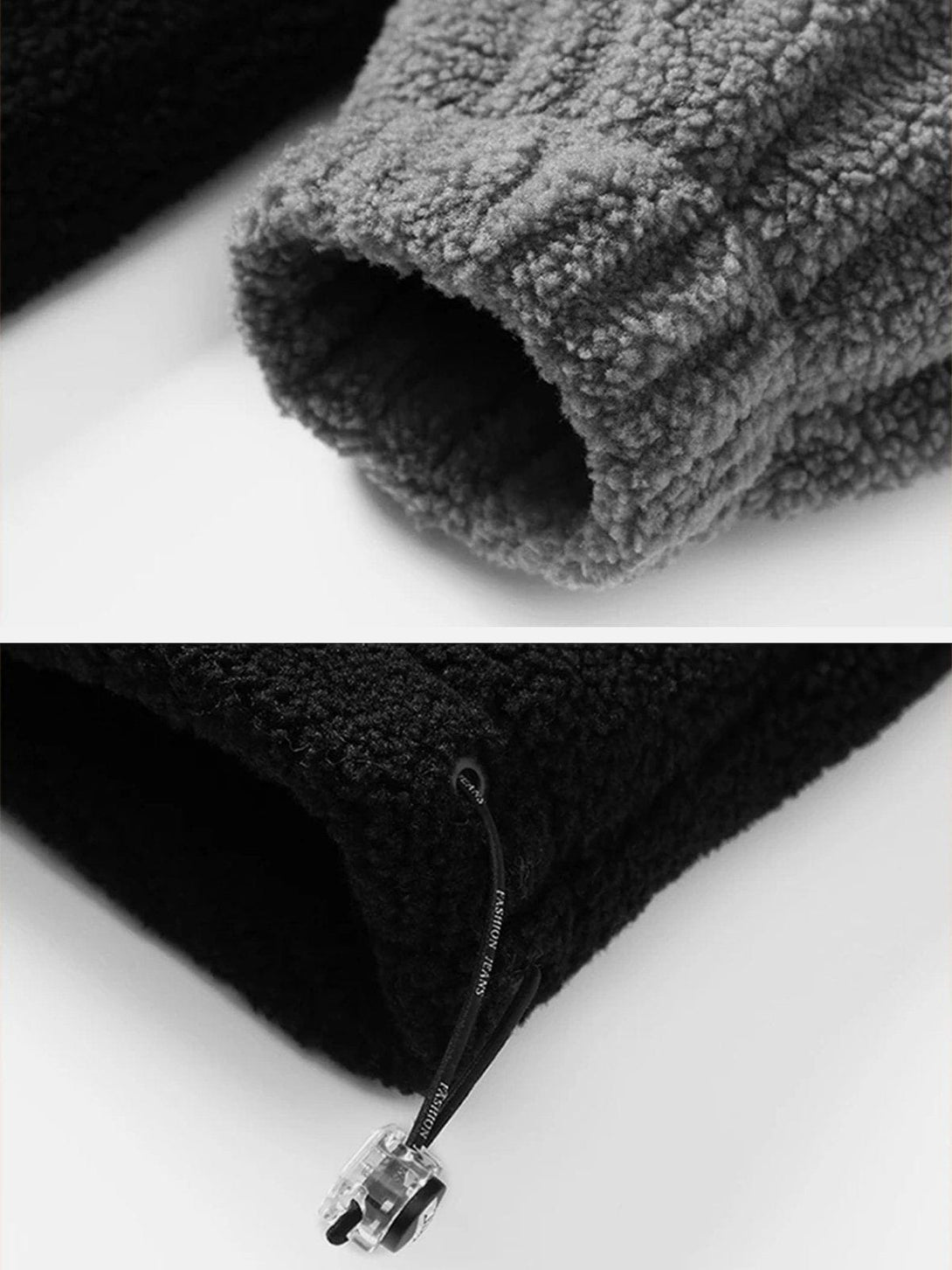 AlanBalen® - Patchwork Strips Sherpa Winter Coat AlanBalen