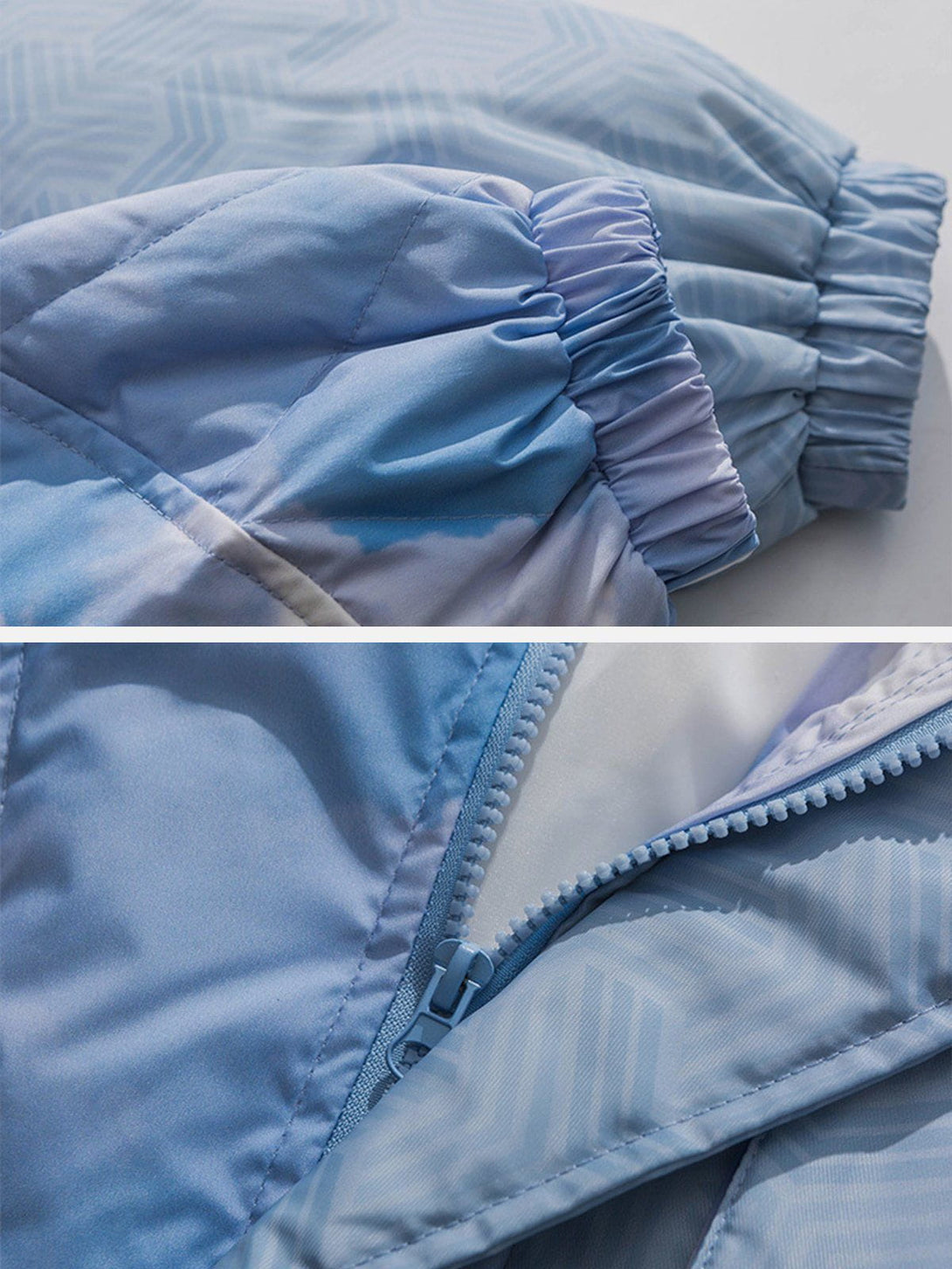 AlanBalen® - Patchwork Tie Dye Print Winter Coat AlanBalen