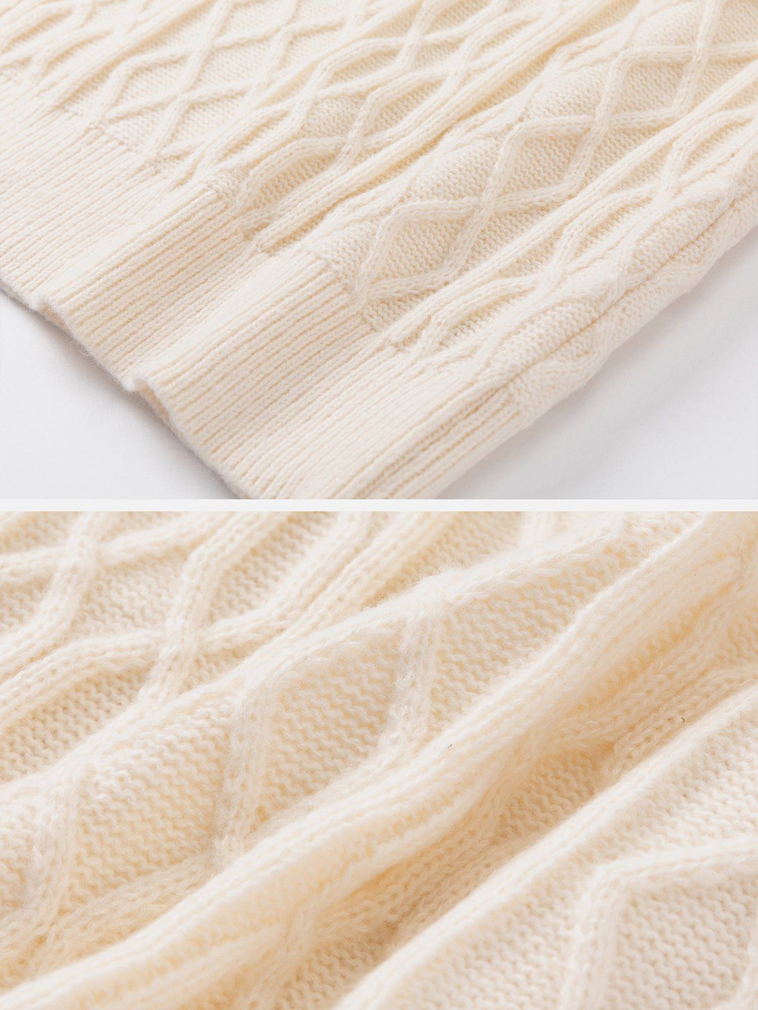 AlanBalen® - Patchwork Twist Knit Sweater AlanBalen