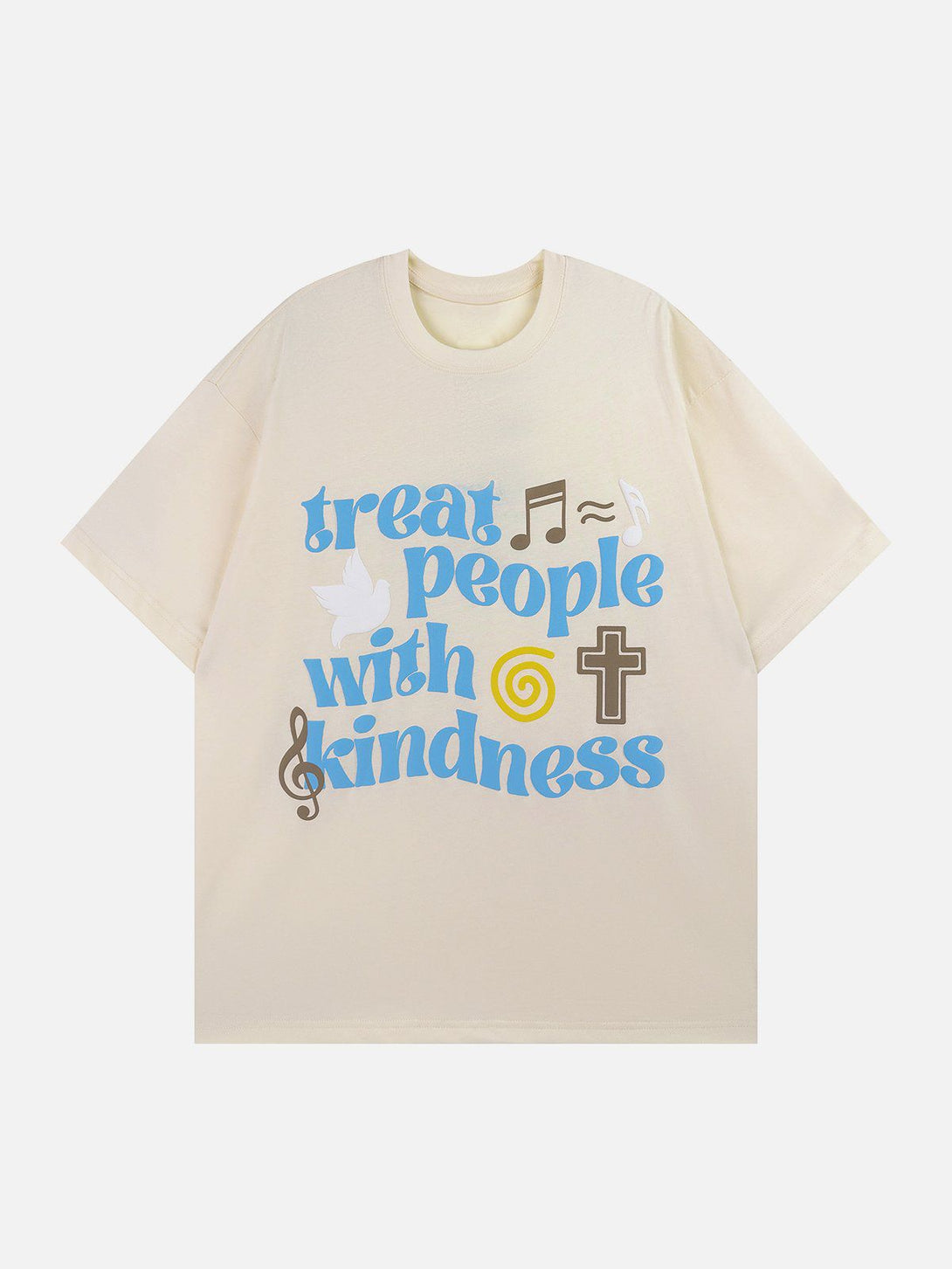 AlanBalen® - Peace & Love Music Elements Print Tee AlanBalen